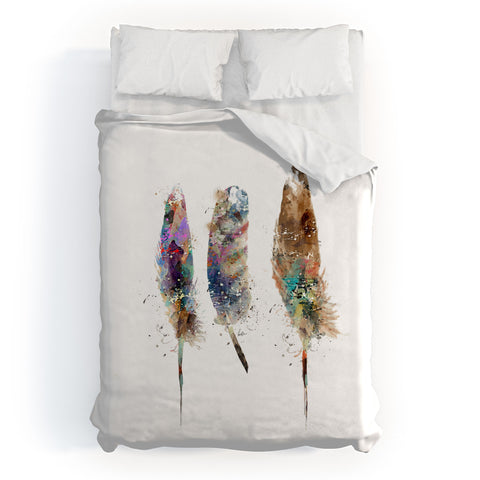 Brian Buckley free wild feathers Duvet Cover