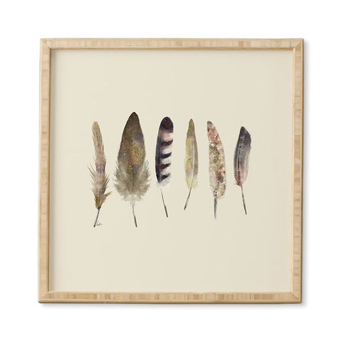 Brian Buckley peace song feathers Framed Wall Art