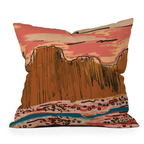 Britt Does Design California Desert Outdoor Throw Pillow