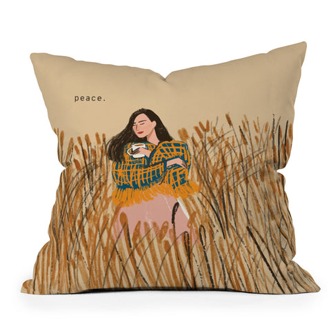 Britt Does Design Peace III Outdoor Throw Pillow