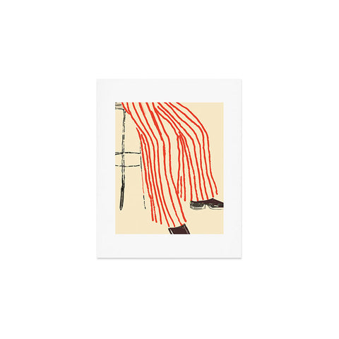 Britt Does Design Stripe Pants Art Print