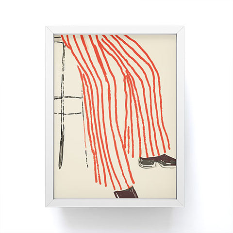 Britt Does Design Stripe Pants Framed Mini Art Print