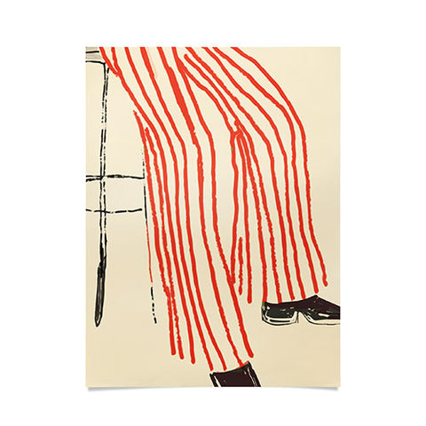 Britt Does Design Stripe Pants Poster