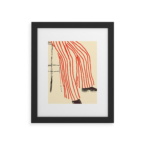 Britt Does Design Stripe Pants Framed Art Print
