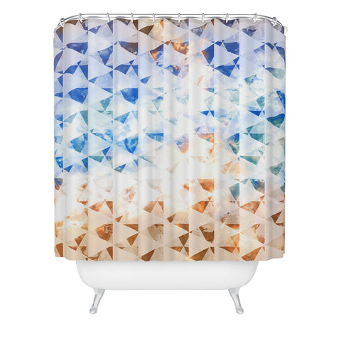Caleb Troy indie gold sky Shower Curtain