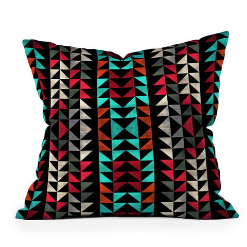 Caleb Troy Volted Triangles 02 Outdoor Throw Pillow