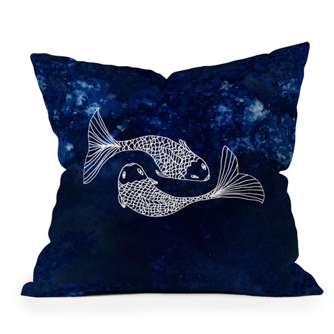 Camilla Foss Astro Pisces Outdoor Throw Pillow