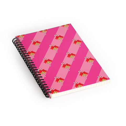 Camilla Foss Candy Cane Spiral Notebook