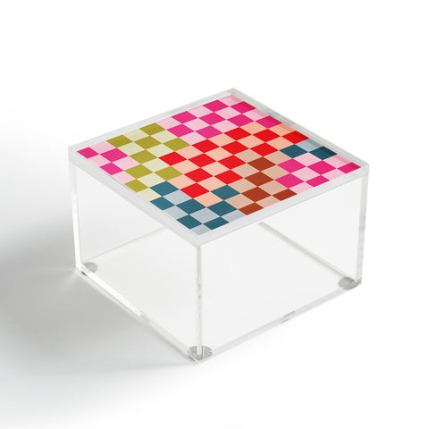 Camilla Foss Gingham Multicolors Acrylic Box