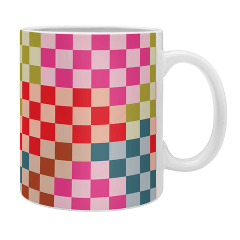 Camilla Foss Gingham Multicolors Coffee Mug