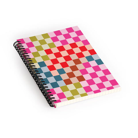 Camilla Foss Gingham Multicolors Spiral Notebook