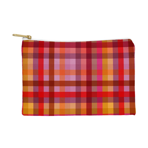 Camilla Foss Gingham Red Pouch