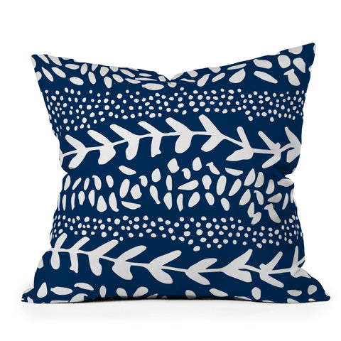 Camilla Foss Harvest Blue Outdoor Throw Pillow