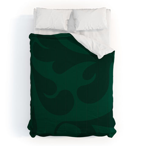 Camilla Foss Playful Green Comforter