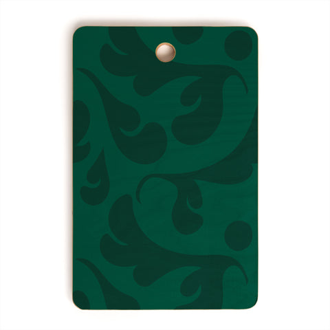 Camilla Foss Playful Green Cutting Board Rectangle