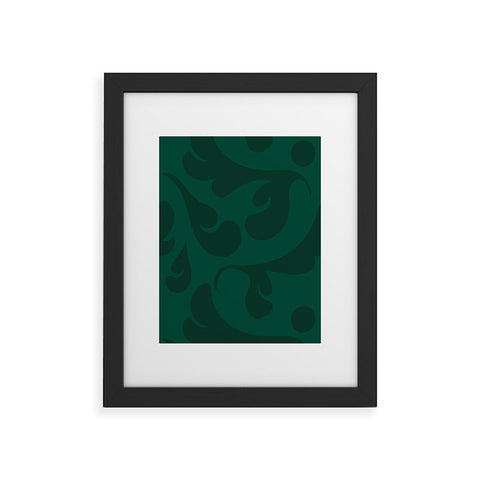 Camilla Foss Playful Green Framed Art Print