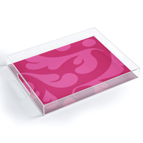 Camilla Foss Playful Pink Acrylic Tray