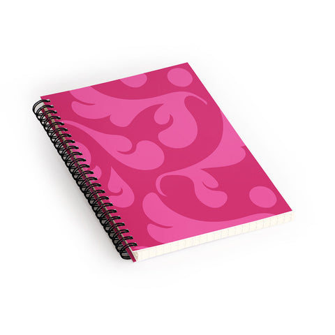 Camilla Foss Playful Pink Spiral Notebook