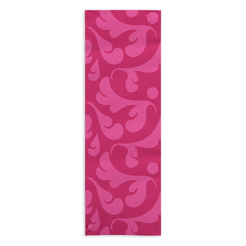 Camilla Foss Playful Pink Yoga Towel