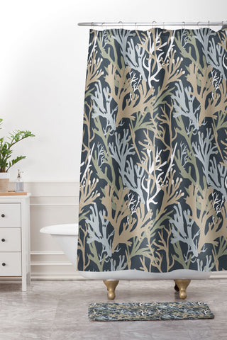 Camilla Foss Seaweed Shower Curtain And Mat
