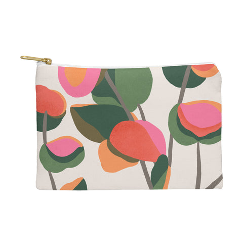 Carey Copeland Abstract Eucalyptus Leaves Pouch