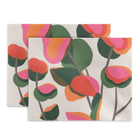 Carey Copeland Abstract Eucalyptus Leaves Placemat