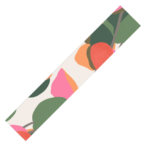 Carey Copeland Abstract Eucalyptus Leaves Table Runner