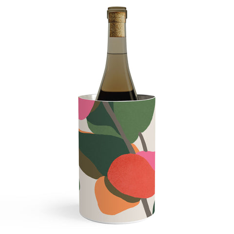 Carey Copeland Abstract Eucalyptus Leaves Wine Chiller