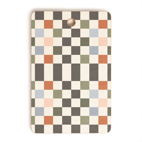Carey Copeland Fall Checkerboard Cutting Board Rectangle