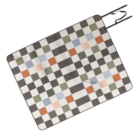 Carey Copeland Fall Checkerboard Picnic Blanket
