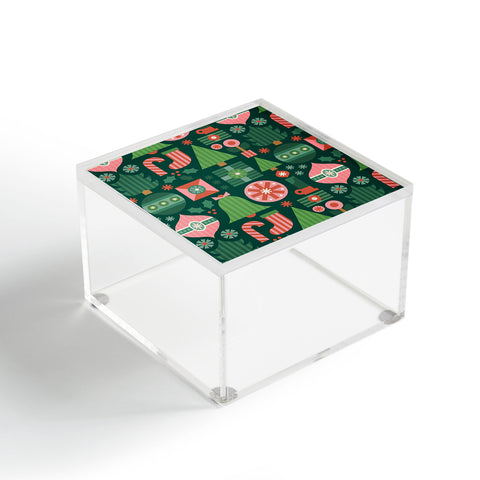 Carey Copeland Gifts of Christmas Pattern Acrylic Box