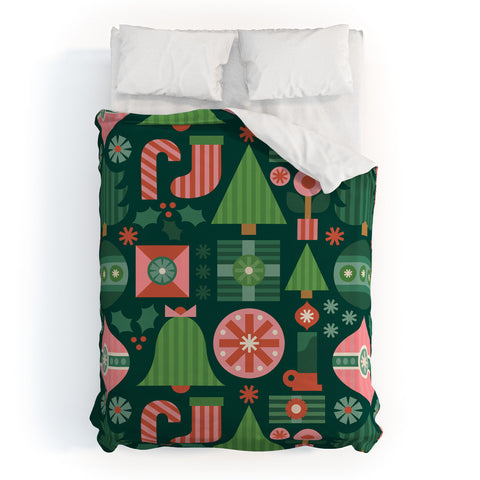 Carey Copeland Gifts of Christmas Pattern Duvet Cover