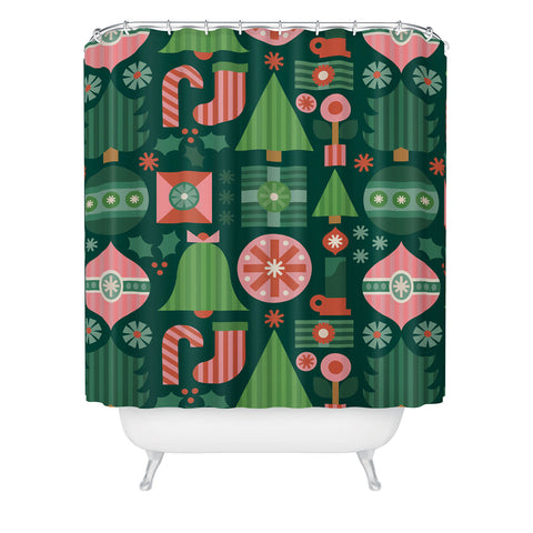 Carey Copeland Gifts of Christmas Pattern Shower Curtain