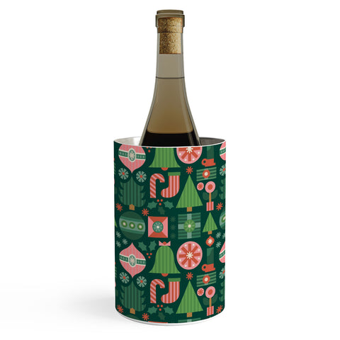 Carey Copeland Gifts of Christmas Pattern Wine Chiller