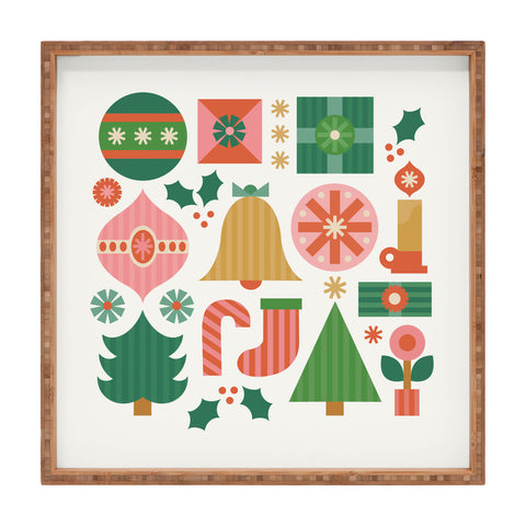Carey Copeland Gifts of Christmas Square Tray
