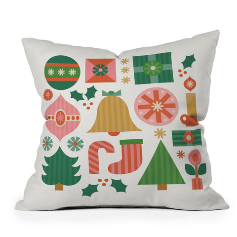 Carey Copeland Gifts of Christmas Throw Pillow