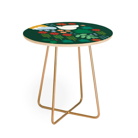 Carey Copeland Holiday Shapes Emerald Round Side Table