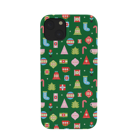 Carey Copeland Merry Bright Christmas Green Phone Case