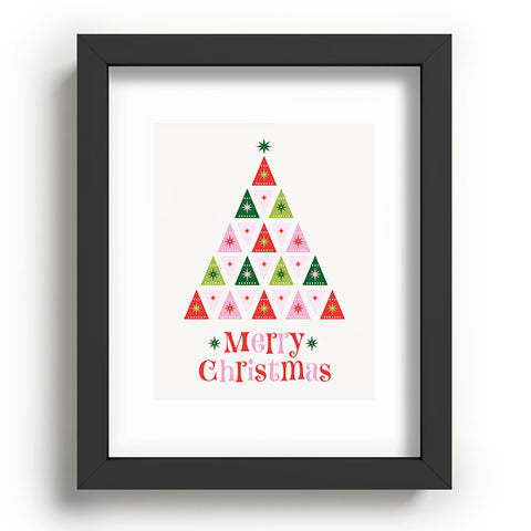 Carey Copeland Merry Christmas Tree I Recessed Framing Rectangle