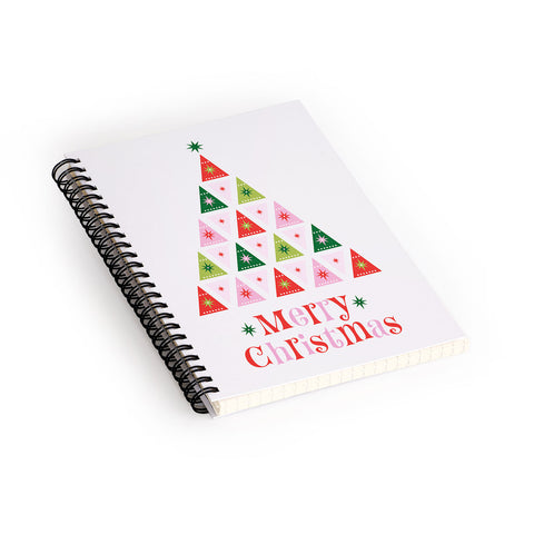Carey Copeland Merry Christmas Tree I Spiral Notebook