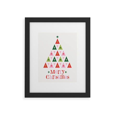 Carey Copeland Merry Christmas Tree I Framed Art Print