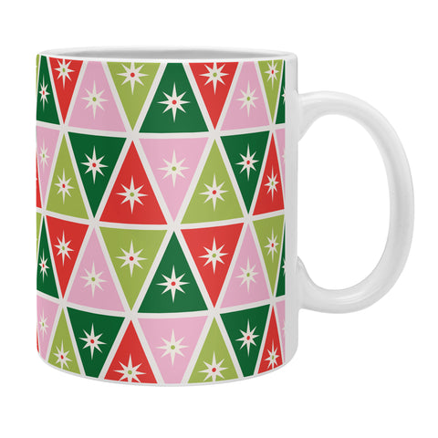 Carey Copeland Retro Christmas Triangles Coffee Mug