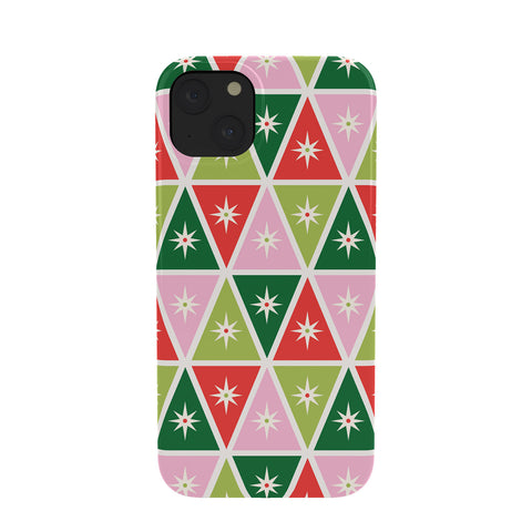 Carey Copeland Retro Christmas Triangles Phone Case