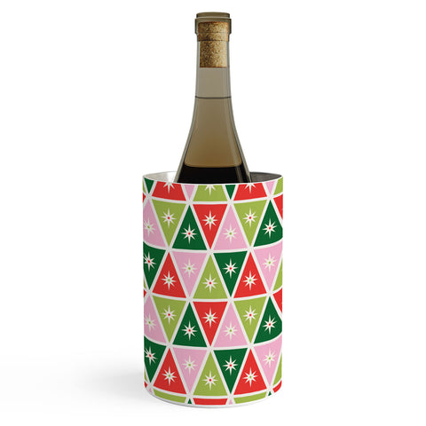 Carey Copeland Retro Christmas Triangles Wine Chiller