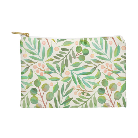 Carey Copeland Watercolor Leaves II Pouch