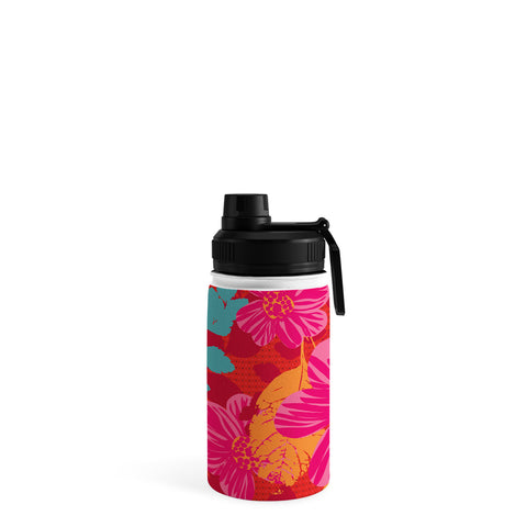 Caroline Okun Smoldering Rosy Blooms Water Bottle