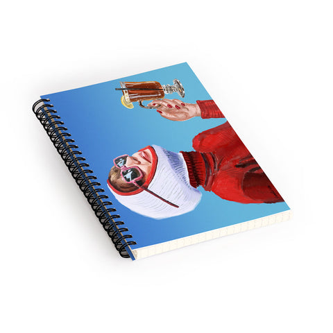 carolineellisart Apres Ski 4 Hotty Toddy Spiral Notebook