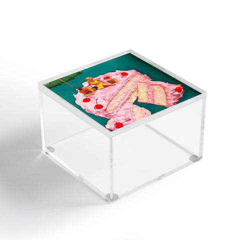 carolineellisart Beach Cake Couple Acrylic Box