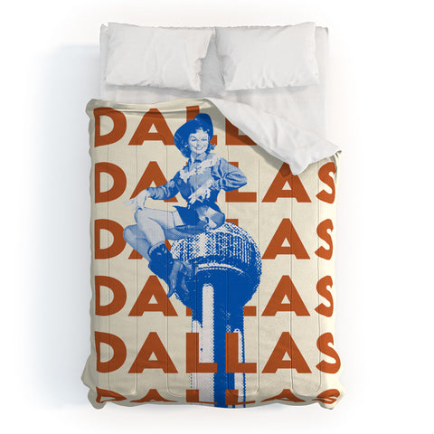 carolineellisart Dallas 2 Comforter
