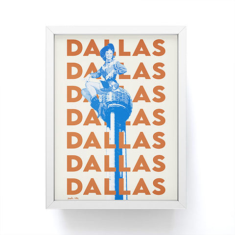 carolineellisart Dallas 2 Framed Mini Art Print